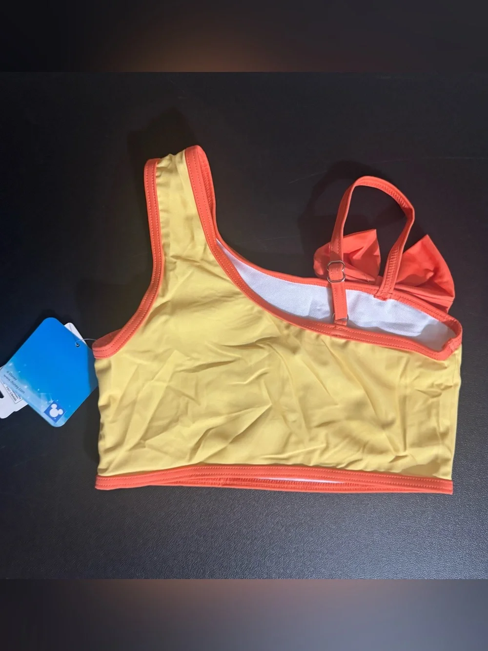 PatPat, Disney Moana and Pua, Girl’s 5Y/6Y, two-piece yellow & orange swimsuit.